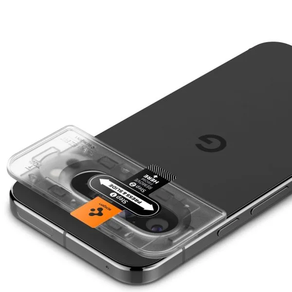 SPIGEN OPTIK.TR EZ FIT CAMERA PROTECTOR 2-PACK GOOGLE PIXEL 9 PRO XL CRYSTAL CLEAR (AGL08446) - Image 5